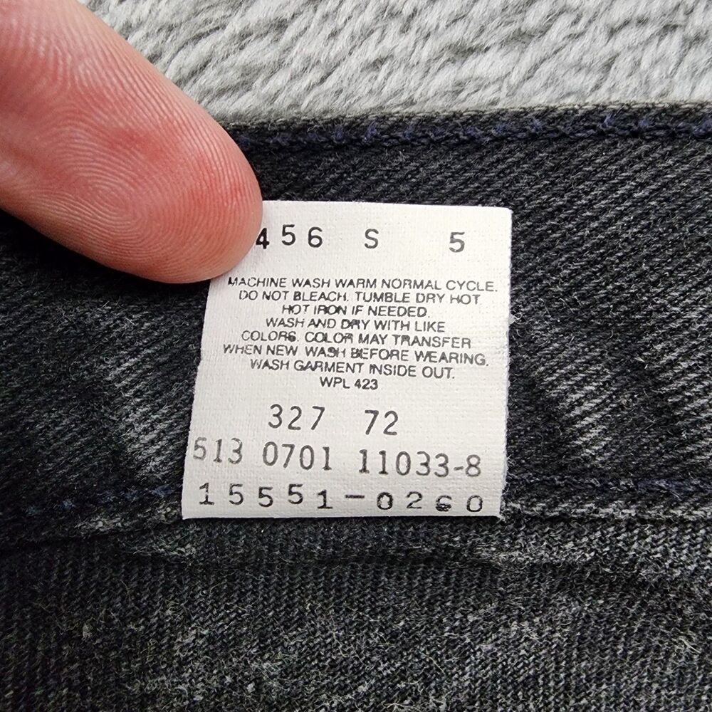 Levis Womens 10 MIS L Black 550 Jeans 100% Cotton Made in USA Relaxed Fit - Picture 5 of 13